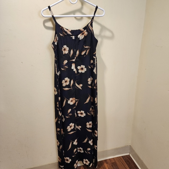 Fashion Bug Black  Floral Slip Maxi Dress for Cocktail Size 9/10 fits S - Picture 10 of 11